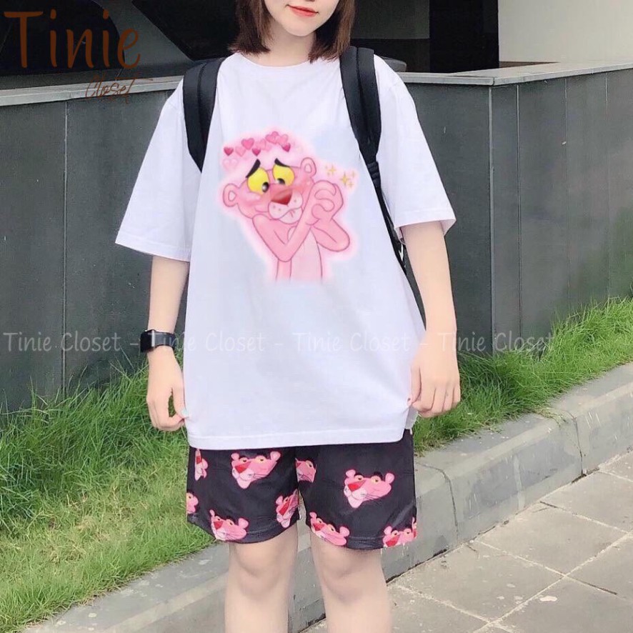 Quần đùi cartoon ống rộng lưng thun unisex/ Quần short nam nữ họa tiết hoạt hình kute | BigBuy360 - bigbuy360.vn
