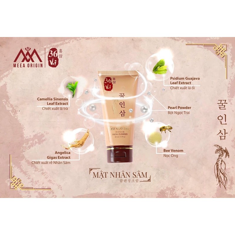 [Chính Hãng 100%] Sửa Rửa Mặt Nhân Sâm 36vị