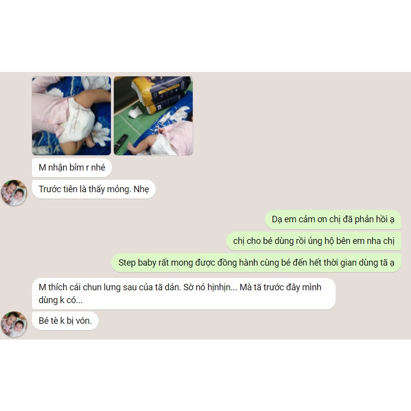 Tã Bỉm Step Baby mini,đủ size Dán S52, M44.Quần M44, L40, XL36, XXL32,XXXL32Nankids