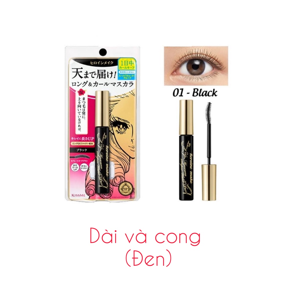 Chuốt Mi Heroine Make KissMe Super Water Proof Mascara (ver2022)