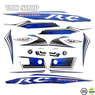 Bộ tem xe Exciter RC 2010 màu xanh dương - 81040042