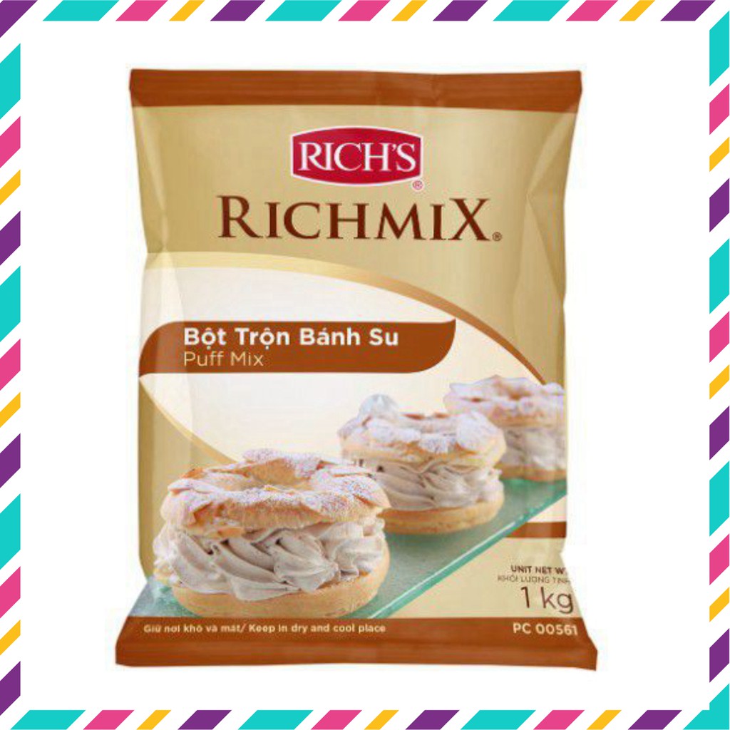 Bột trộn sẵn vỏ bánh Su Rich gói 1kg