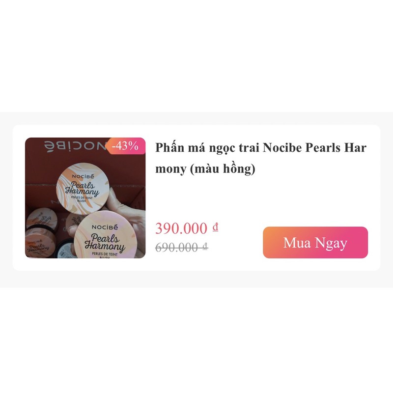 MÁ HỒNG MAKE UP NOCIBE PHÁP DEAl TỐT | BigBuy360 - bigbuy360.vn