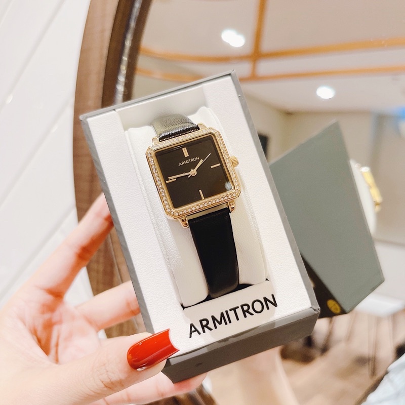 Đồng hồ nữ Armitron dây da, kích thước 26.5mm