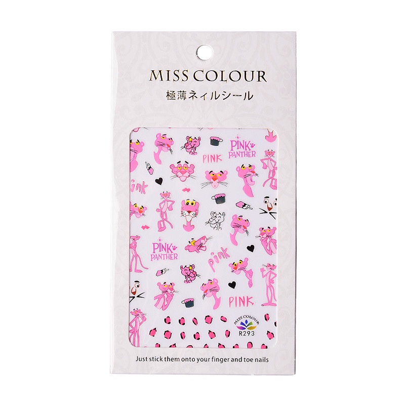 Tổng hợp stikcer dán móng hình gấu, buom, hoa