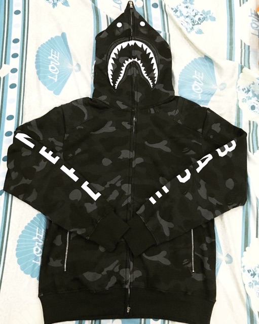 [Ảnh thật] Áo khoác Bape Shark Hoodie Jacket NBHD | BigBuy360 - bigbuy360.vn