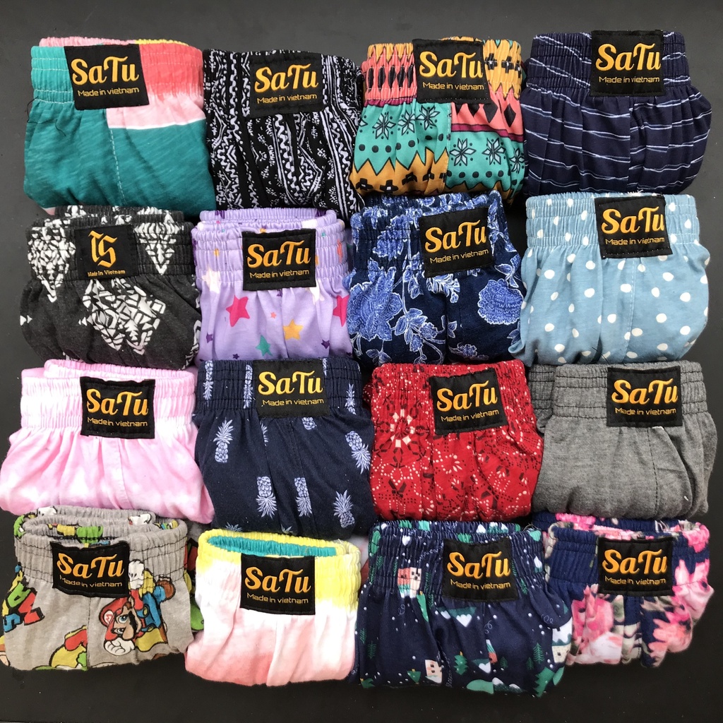 Quần đùi nam nữ vải thun cotton cao cấp SATU co giãn thoải mái, thoáng mát