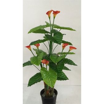 CÂY GIẢ 🌺 CÂY HOA RUM 9 BÔNG CAO 1,6M