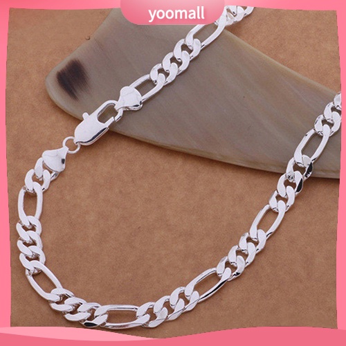 Vòng cổ Mạ Bạc Kiểu Dáng Đơn Giản Sang Trọng Cho Nam Và Nữ