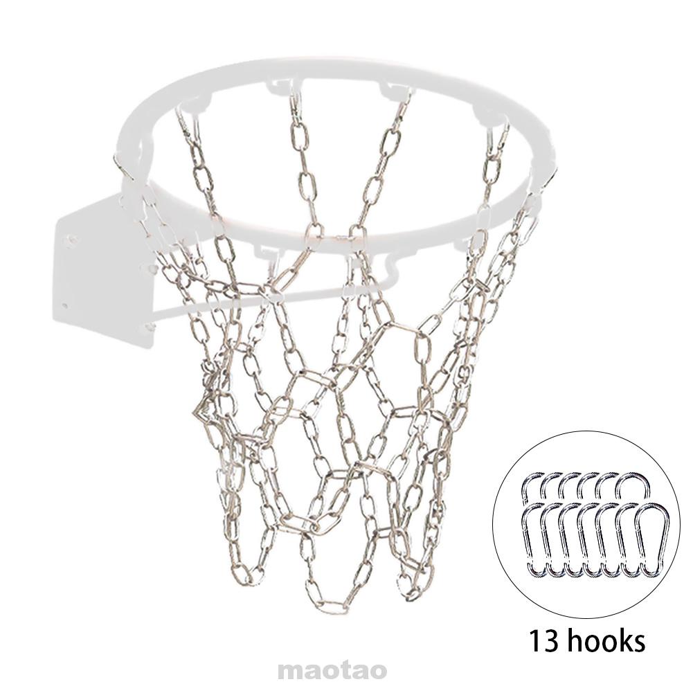 Practical Replacement Stainless Steel Rust Proof Thickened Easy Install Indoor Outdoor Basketball Net