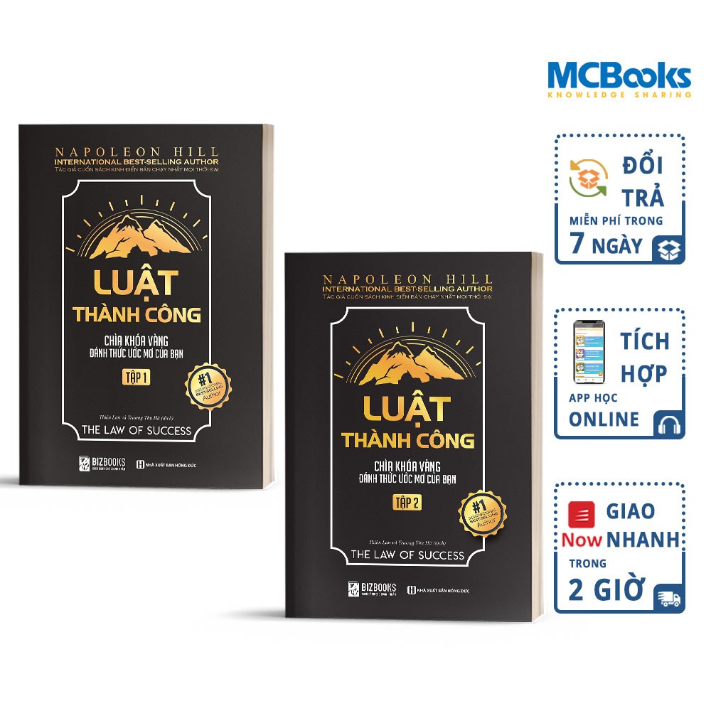 Sách - Combo Luật Thành Công - Chìa Khóa Vàng Đánh Thức Ước Mơ (Tập 1 + 2)