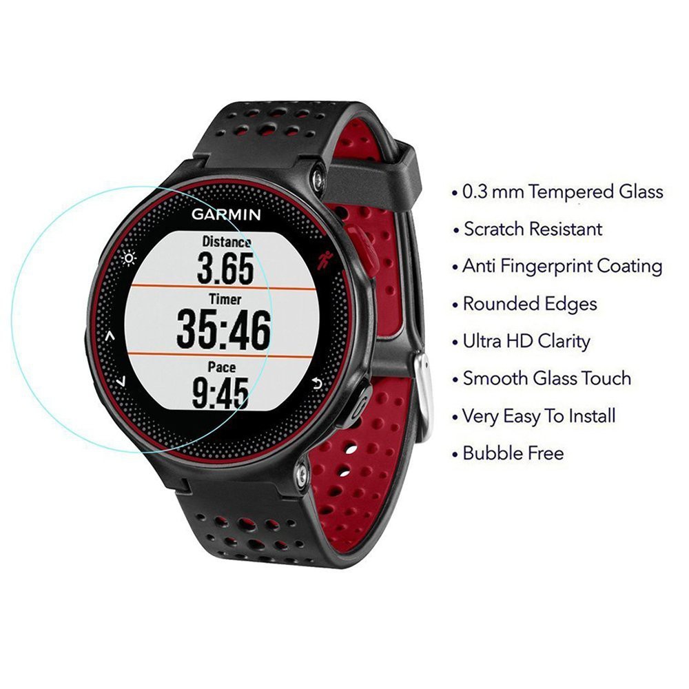 Kính cường lực 9H trong suốt cho đồng hồ thông minh Garmin Forerunner 235