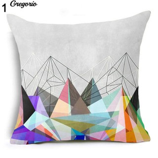 Letter Flower Geometric Pattern Throw Pillow Case Cushion Covers Sofa Decor
