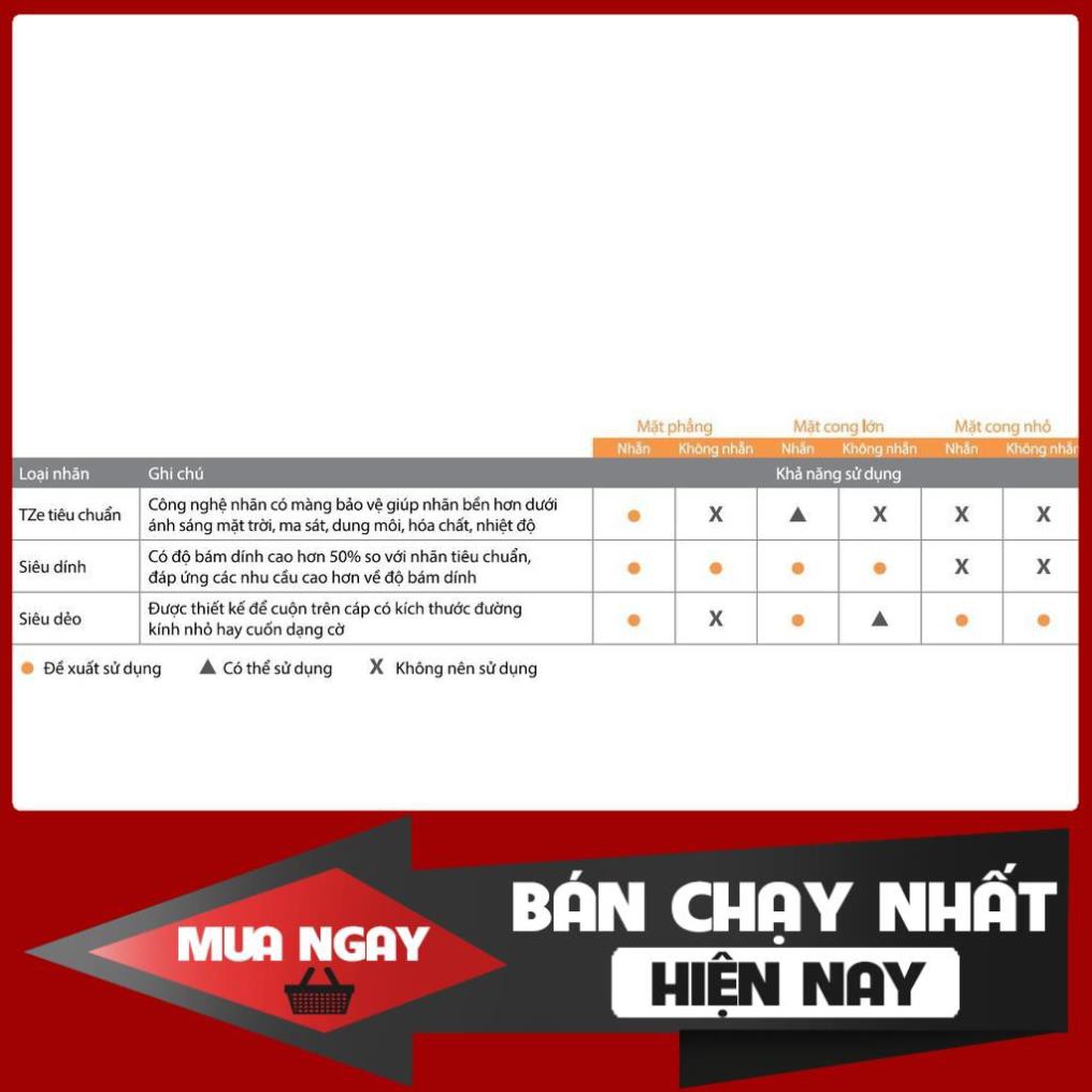 Băng giấy in nhãn Brother TZe-231 (12mm) - Chính hãng