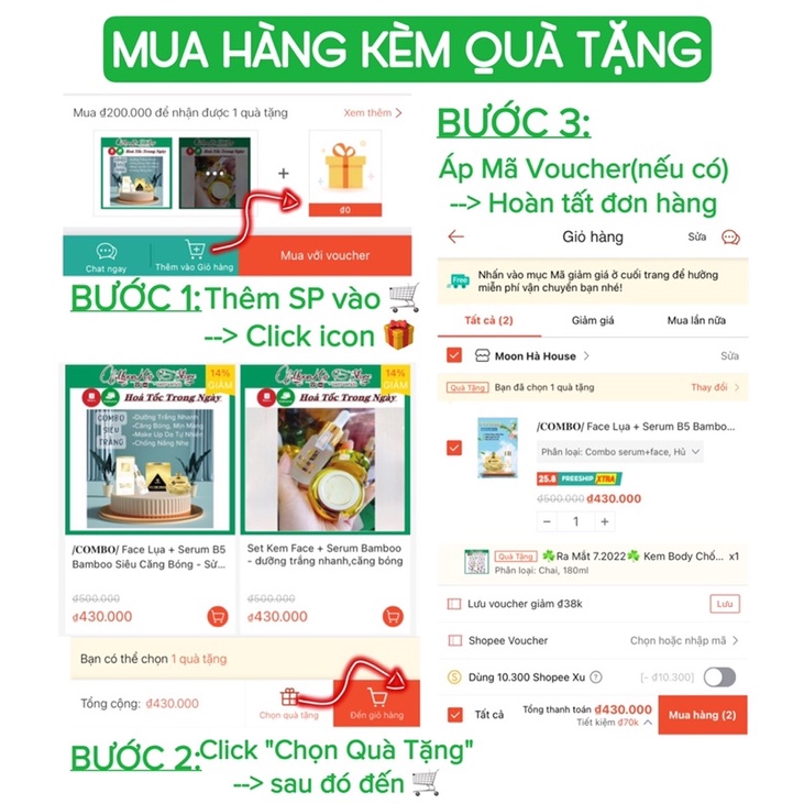 Kem Giảm Mụn Bamboo, Serum B5 Bamboo - Combo giảm mụn, phục hồi da hiệu quả
