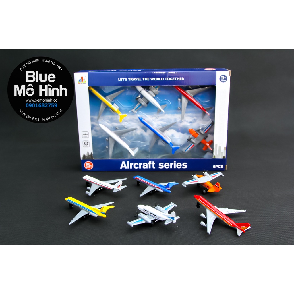 Bộ 6 máy bay mô hình bằng kim loại
