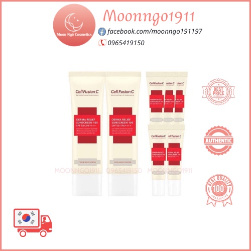 Kem Chống Nắng Cell Fushion C Derma Relief - Vàng