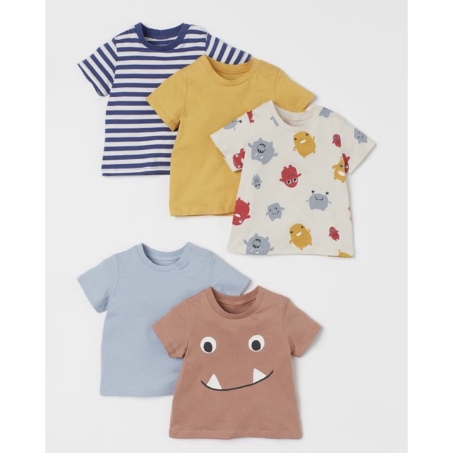 Set 5 áo cotton Monster HM