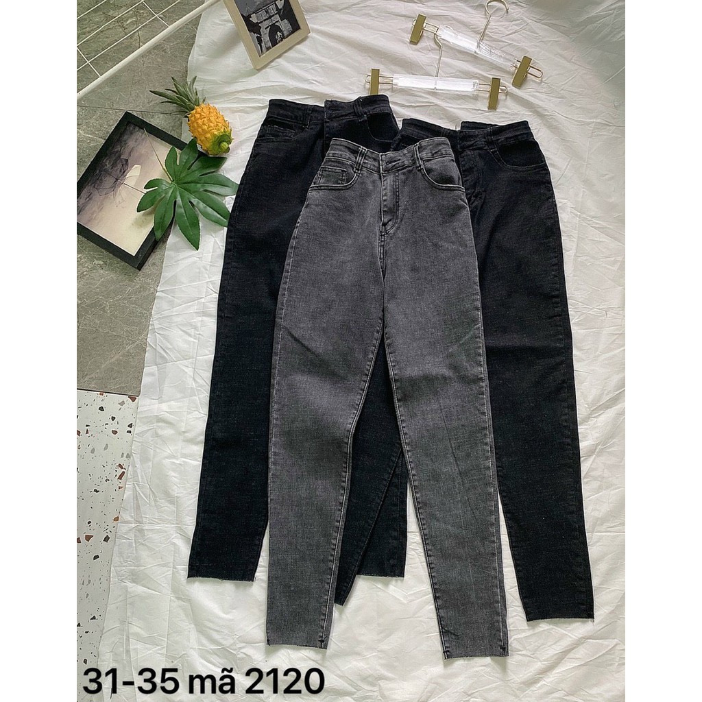 Quần jean nữ lưng cao siêu co giãn kiểu quần bò skinny cao cấp hàng VNXK thời trang bigsize 2KJean MS2120