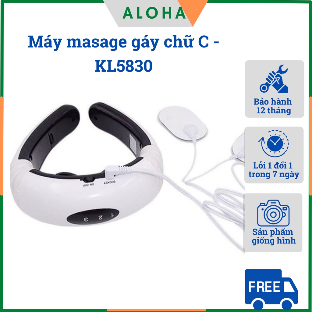 Máy Masage Cổ 3D Thông Minh Sh-8030, Rung Kết Hợp Xung Điện Từ Trường, Xua Tan Đau Nhức Vai Gáy, Lưng, Hiệu Quả