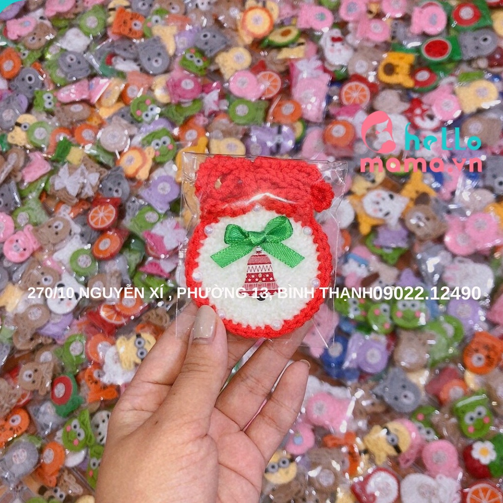 Túi đựng tỏi, hình túi xinh xắn đáng yêu cho bé (hàng  len chỉ cotton-  không bị xù)