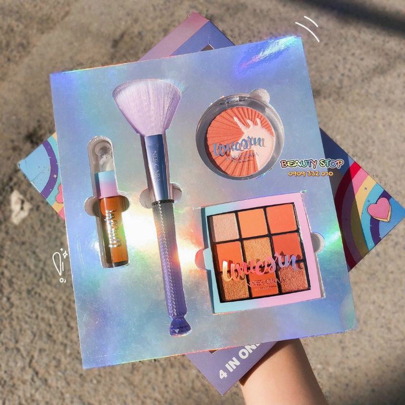 💝🍒 SET TRANG ĐIỂM UNICORN 4IN1 NEE CARA THÁI LAN CHÍNH HÃNG 🦄🦄🦄 | BigBuy360 - bigbuy360.vn