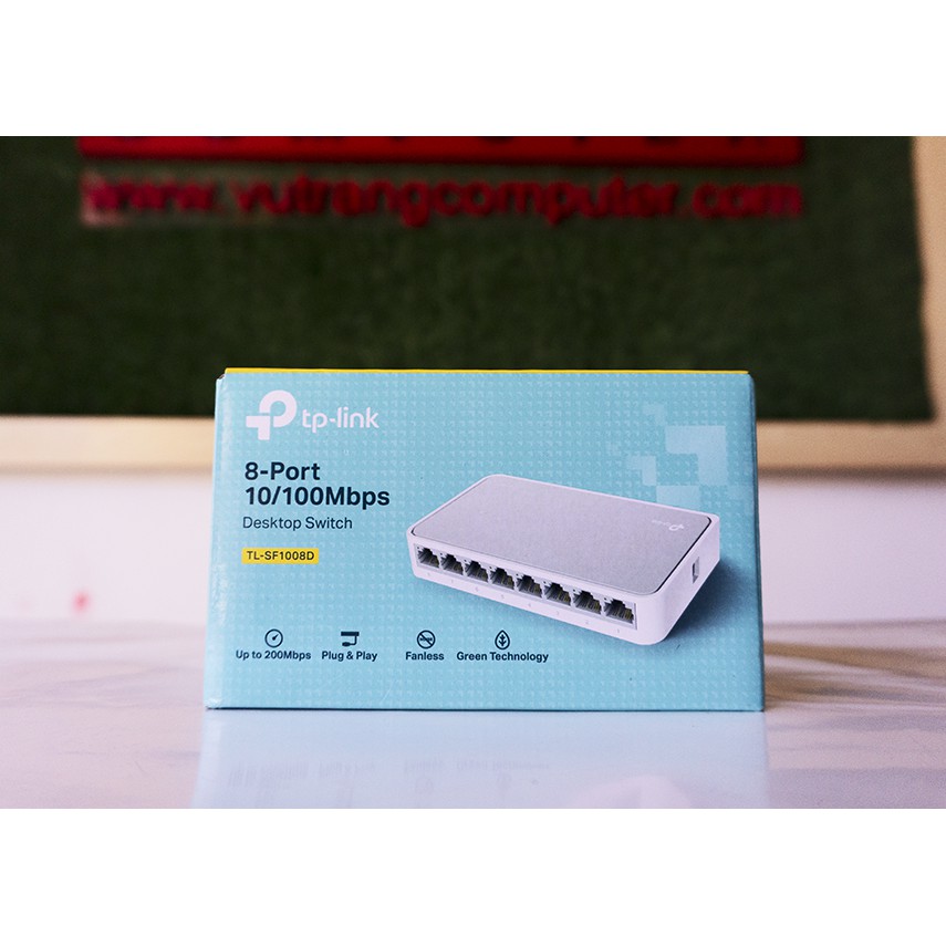 Bộ Chia Mạng 8 Cổng TP-Link TL 1008D. Switch 8 Port TPLINK SF1008D - HÀNG CHÍNH HÃNG - BẢO HÀNH 24 THÁNG