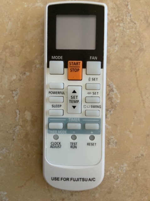 Điều khiển điều hoà Fujitsu Inverter nút cam