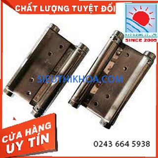 [Chính Hãng] bộ bản lề 2 chiều inox nhỡ- 4inch 10x2.5 cm