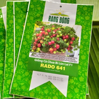 Giống cà chua bi lùn đỏ trái tròn chùm đẹp 0.1g