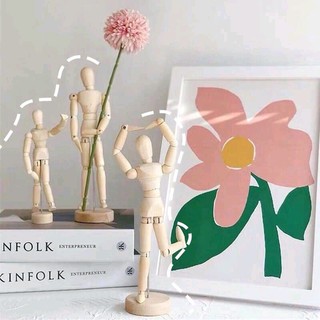 Tượng gỗ decor trang trí bàn làm việc 14cm