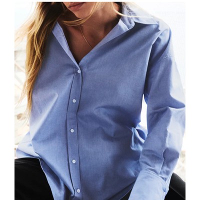 ÁO SƠ MI ZARA XUẤT NỮ OXFORD DÀI TAY - 8275/952 2157/226