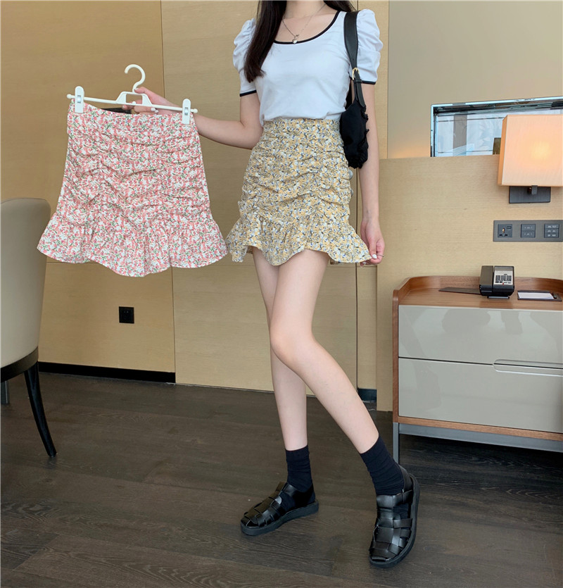 Chân Váy Chữ A Lưng Cao Họa Tiết Hoa Thời Trang Cho Nữ | BigBuy360 - bigbuy360.vn