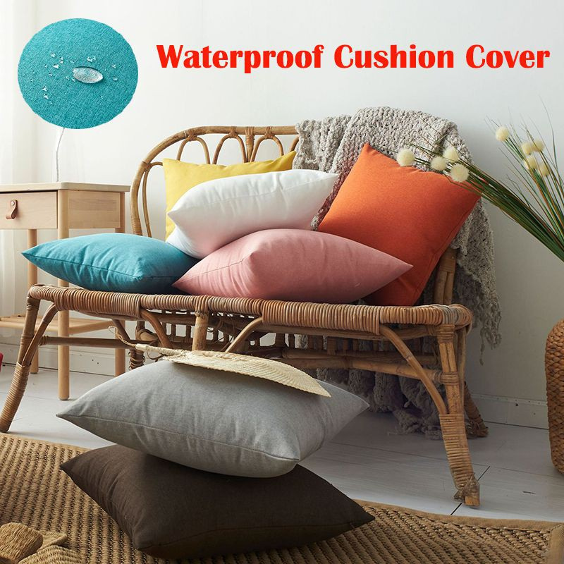 2023 Waterproof Garden Cushion Covers Furniture Outdoor Indoor Seats Pillow Cases