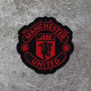 Logo thêu manchester đen đỏ