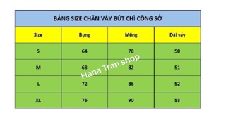 Chân váy bút chì công sở cao cấp