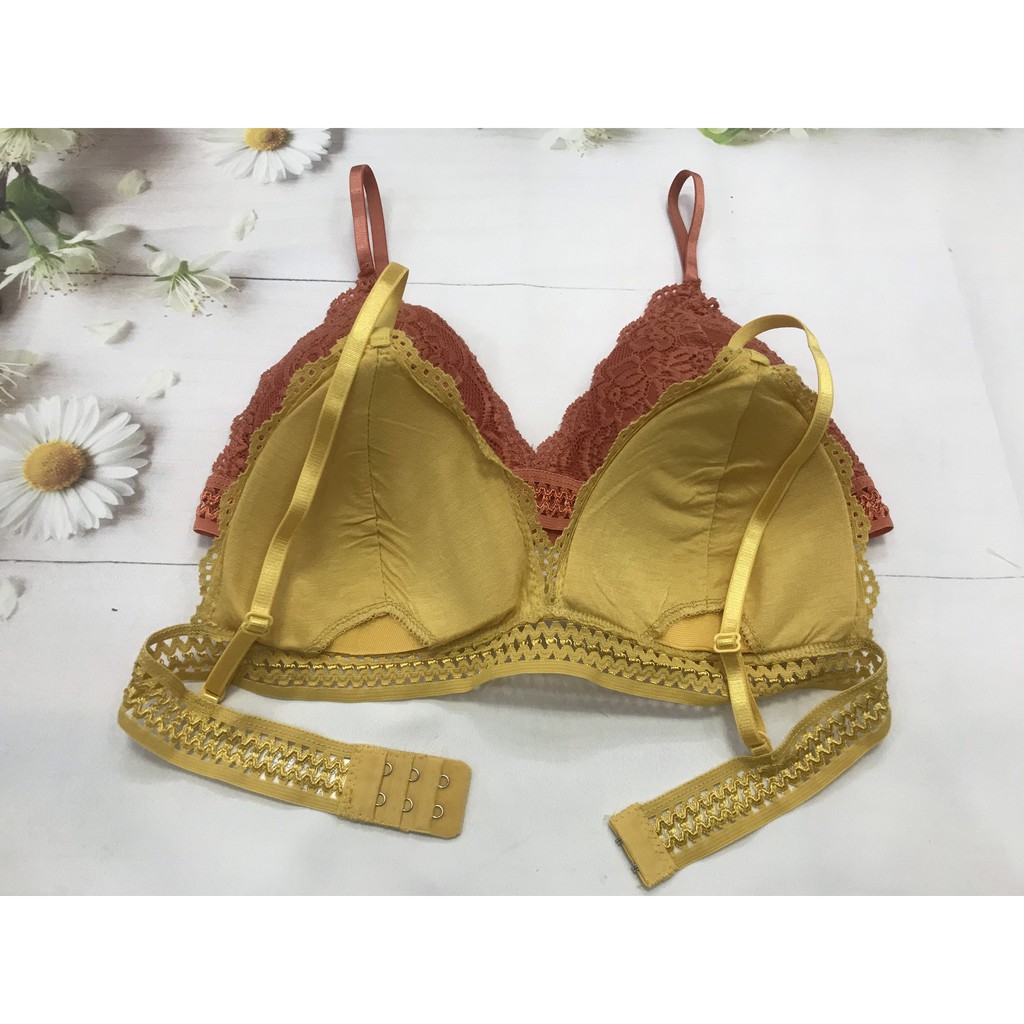 Áo ngực bra ren mịn bắt mắt, áo lót 2 dây điều chỉnh cài sau, bralette, Leblurshop | BigBuy360 - bigbuy360.vn