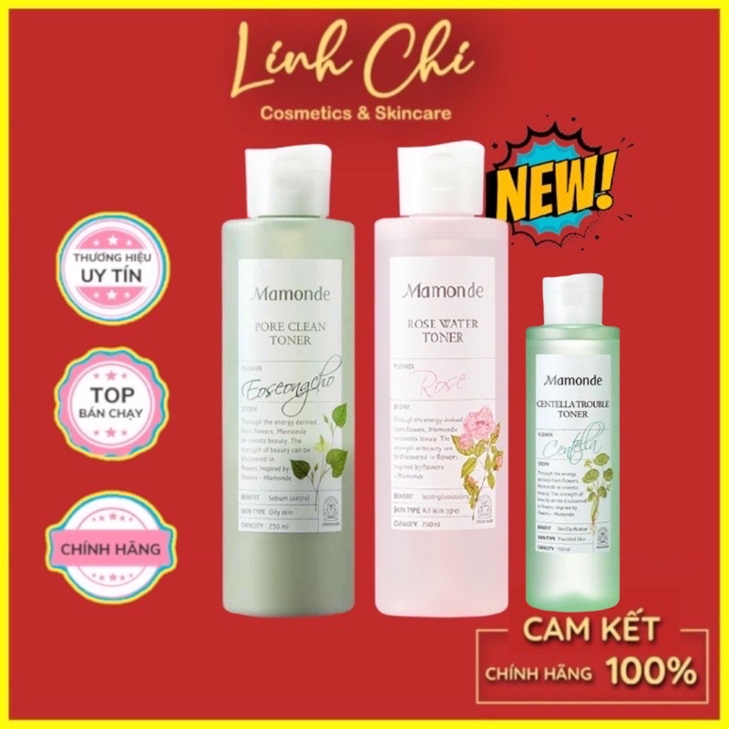 Nước Hoa Hồng Mamonde Diếp Cá Làm Sạch Dầu Nhờn Và Ngăn Ngừa Mụn 250ml