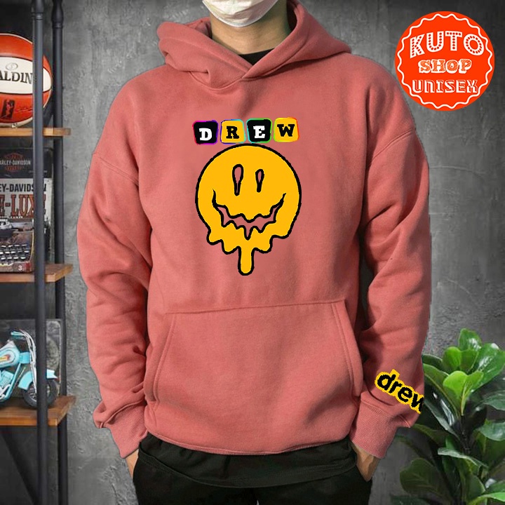 ÁO HOODIE DREW GHOST In Pet Siêu Bền Đẹp
