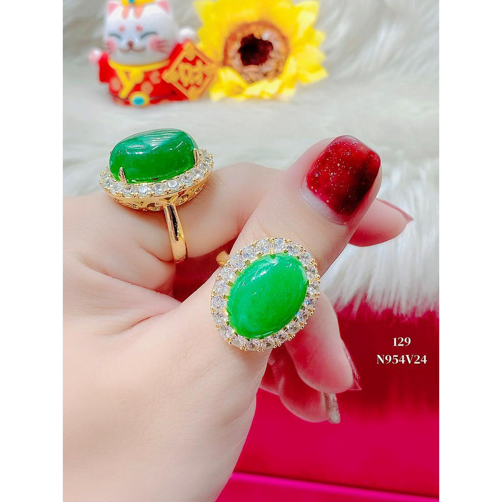 N954 Nhẫn nữ UHA mạ vàng 18k đính đá CZ - Trang Sức UHA