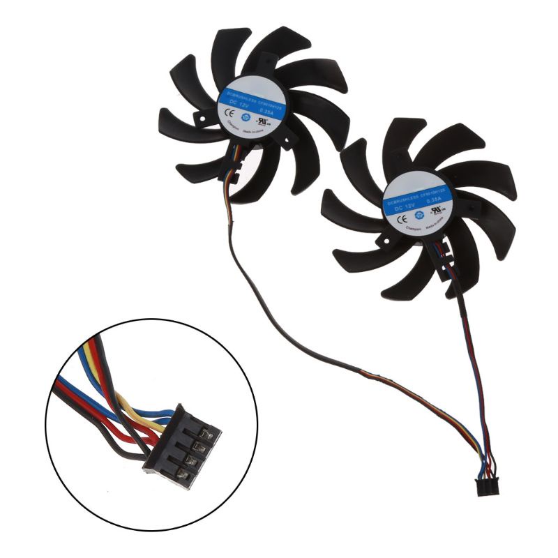 Thẻ Video Làm Mát CF9010H12S RX 480 / 470 VGA GPU Cho XFX R9 390 8G RX480 RX470