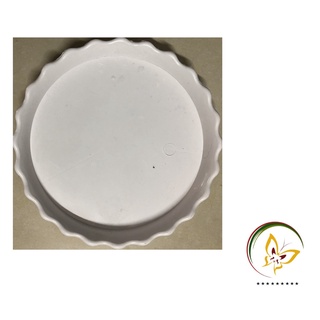 Đĩa lót chậu tròn khía phi 26cm - #055c#