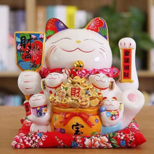 Mèo Thần Tài Vẫy Tay cao 25 cm 🎁FREESHIP🎁  Mèo Chiêu Tài Nhật Bản -Mèo cầu tài lộc May Mắn | BigBuy360 - bigbuy360.vn