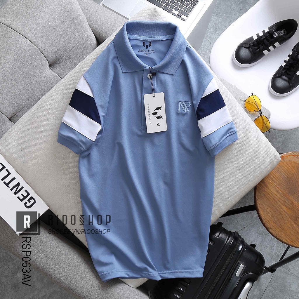 Áo thun nam có cổ polo tay ngắn form rộng phối màu Pegasus đẹp RSP063AV - áo phông nam form rộng Riooshop | BigBuy360 - bigbuy360.vn