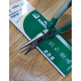 Kìm mỏ nhọn cán bọc nhựa hột nổi size 6"150mm