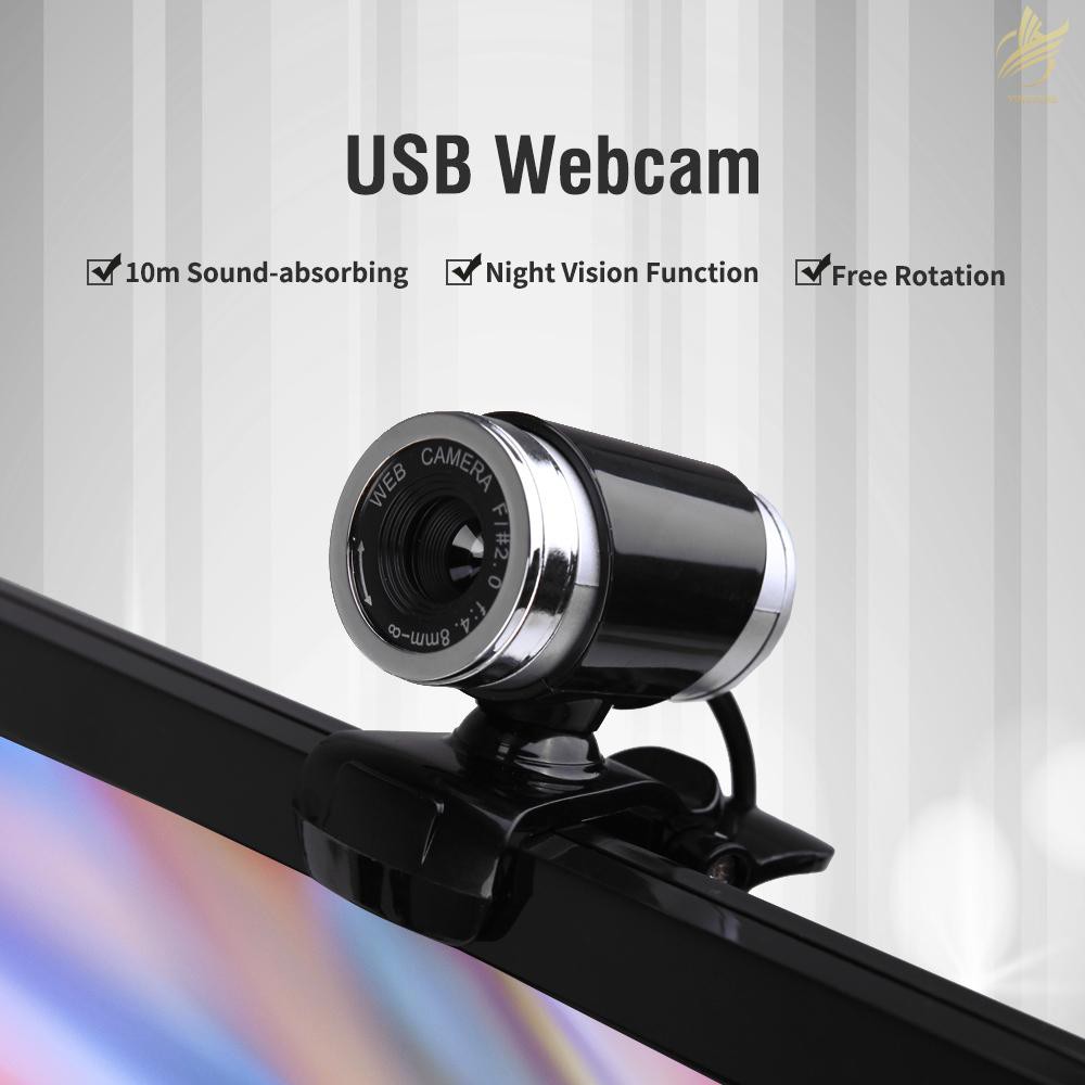 Webcam USB 2.0 12 Megapixel HD Xoay 360 Độ Kèm Kẹp Cho Máy Tính