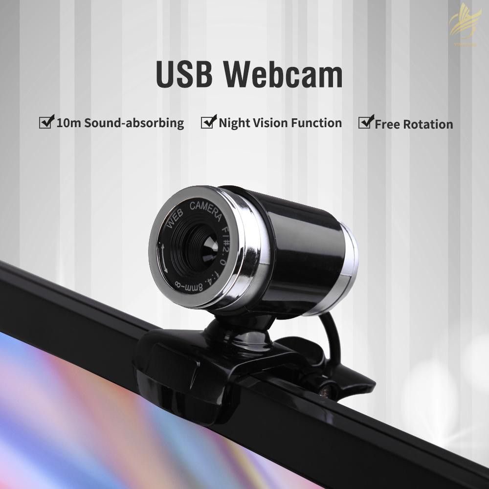 Webcam USB 2.0 12 Megapixel HD Xoay 360 Độ Kèm Kẹp Cho Máy Tính | BigBuy360 - bigbuy360.vn