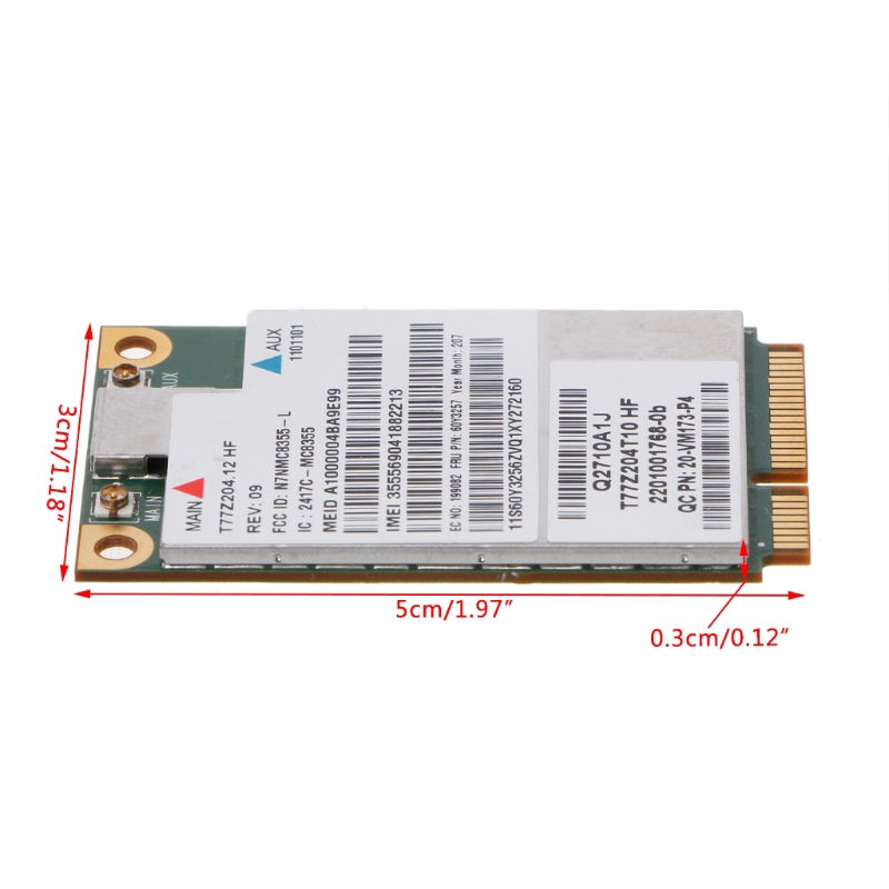 60Y3257 Gobi3000 MC8355 3G WWAN Card GPS For Lenovo Thinkpad W530 X230 T420 X220 | BigBuy360 - bigbuy360.vn