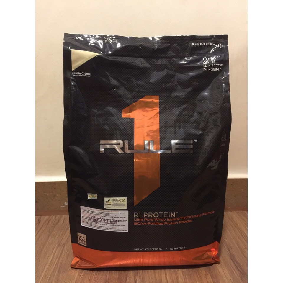 Sữa Dinh Dưỡng Tăng Cơ whey isolate RULE1 Rule 1 Protein 10 Lbs (4.54kg)