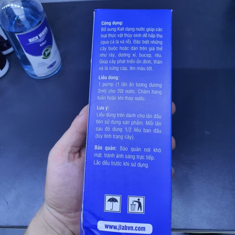 Phân nước thủy sinh Rich Water Jlab - Bổ sung Kali